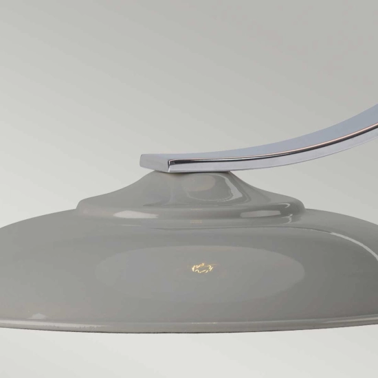 Lampa biurkowa Franklin – 1 źródło światła – Szara FRANKLIN-GREY Elstead Lighting