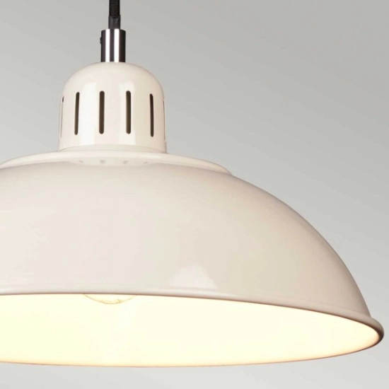 Lampa wisząca Franklin – 1 źródło światła – Kremowa FRANKLIN-P-CR Elstead Lighting