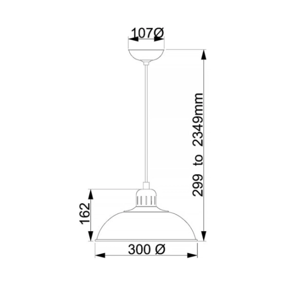 Lampa wisząca Franklin – 1 źródło światła – Szara FRANKLIN-P-GY Elstead Lighting