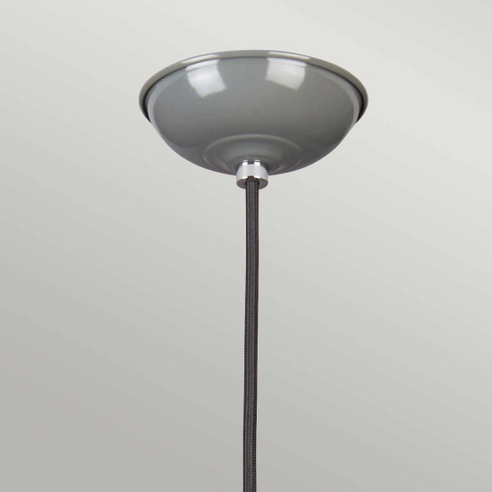 Lampa wisząca Franklin – 1 źródło światła – Szara FRANKLIN-P-GY Elstead Lighting