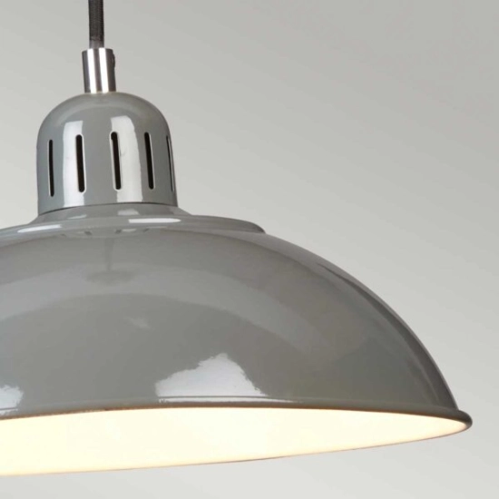 Lampa wisząca Franklin – 1 źródło światła – Szara FRANKLIN-P-GY Elstead Lighting