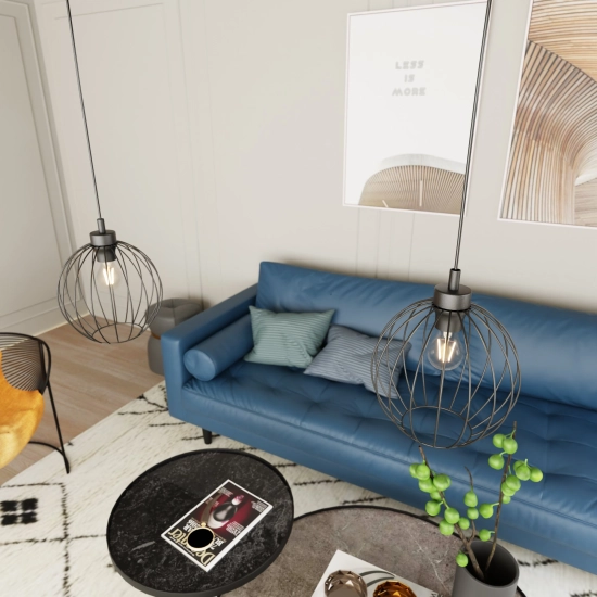 Lampa wisząca NANDO 1 BL 1369/1 EMIBIG Lighting