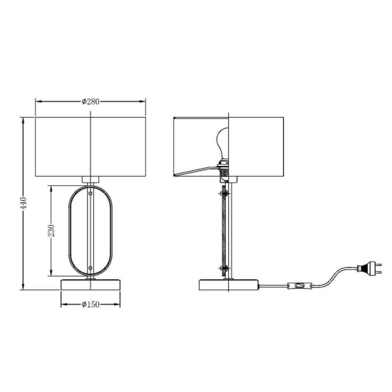 Lampa stołowa Marmo MOD099TL-01G Maytoni - zdjęcie dodatkowe 3