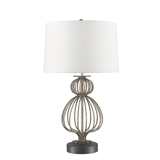 kinkiecik.pl Lampa stołowa Lafitte – 1 źródło światła – Przecierane srebro GN-LAFITTE-TL-SV Elstead Lighting
