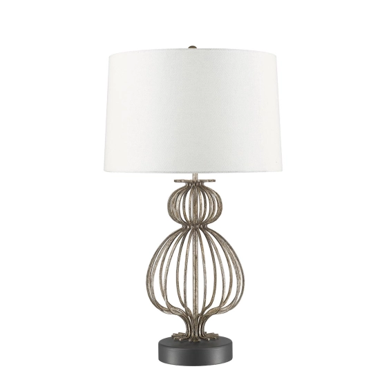 Lampa stołowa Lafitte – 1 źródło światła – Przecierane srebro GN-LAFITTE-TL-SV Elstead Lighting