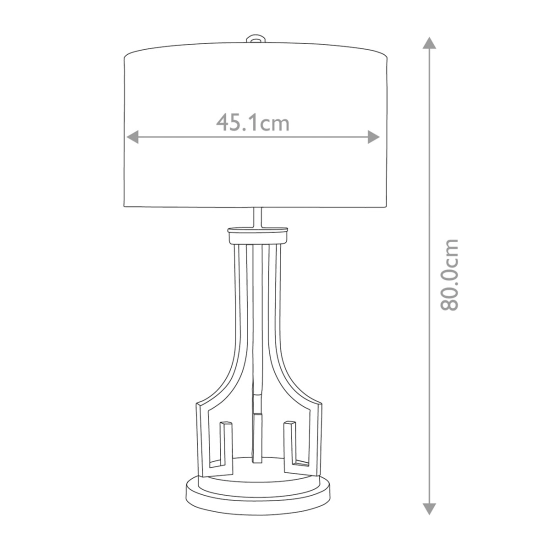 Lampa stołowa Lemuria – 1 źródło światła GN-LEMURIA-TL Elstead Lighting
