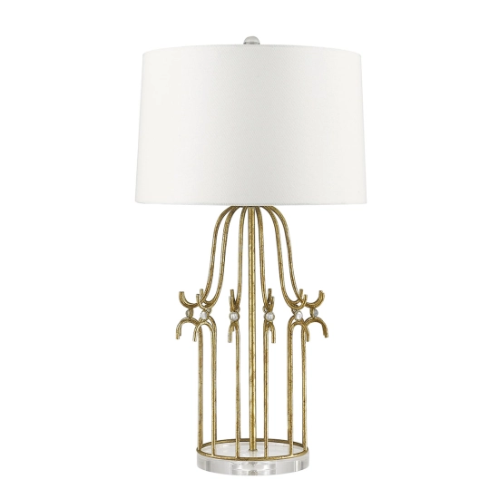 kinkiecik.pl Lampa stołowa Stella – 1 źródło światła – Przecierane złoto GN-STELLA-TL-GD Elstead Lighting