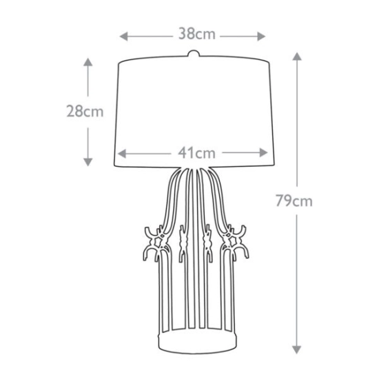 Lampa stołowa Stella – 1 źródło światła – Przecierane złoto GN-STELLA-TL-GD Elstead Lighting