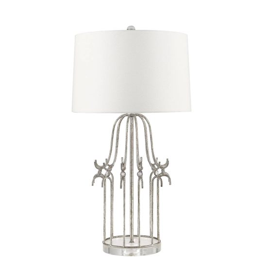 kinkiecik.pl Lampa stołowa Stella – 1 źródło światła – Przecierane srebro GN-STELLA-TL-SV Elstead Lighting
