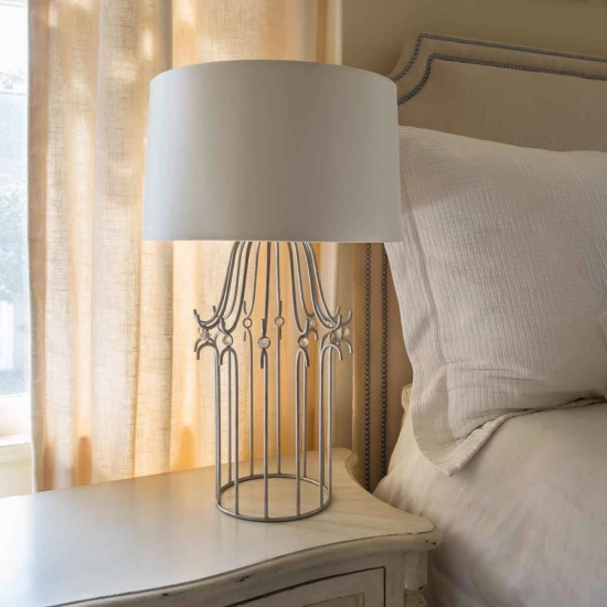 Lampa stołowa Stella – 1 źródło światła – Przecierane srebro GN-STELLA-TL-SV Elstead Lighting