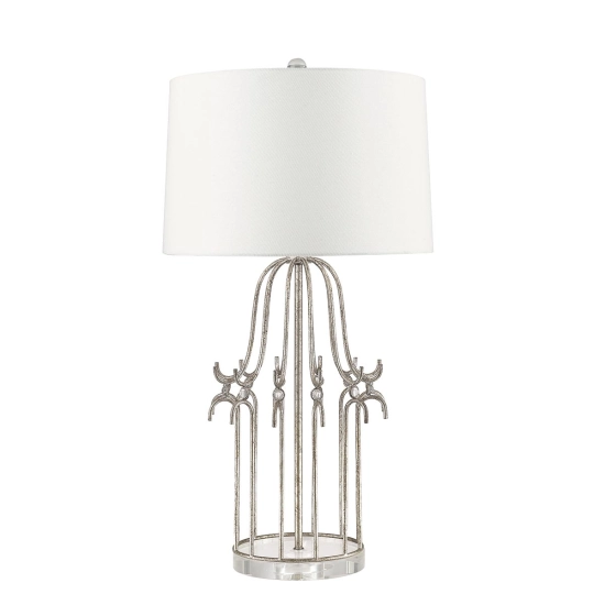 Lampa stołowa Stella – 1 źródło światła – Przecierane srebro GN-STELLA-TL-SV Elstead Lighting