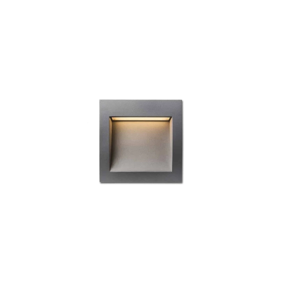 GORDIQ M wpuszczana antracyt 230V LED 3W IP65 3000K R12536 Rendl light studio