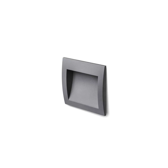 GORDIQ M wpuszczana antracyt 230V LED 3W IP65 3000K R12536 Rendl light studio