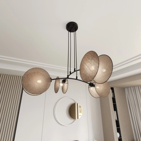 Lampa wisząca MOTIF 4 NATURAL 1328/4 EMIBIG Lighting