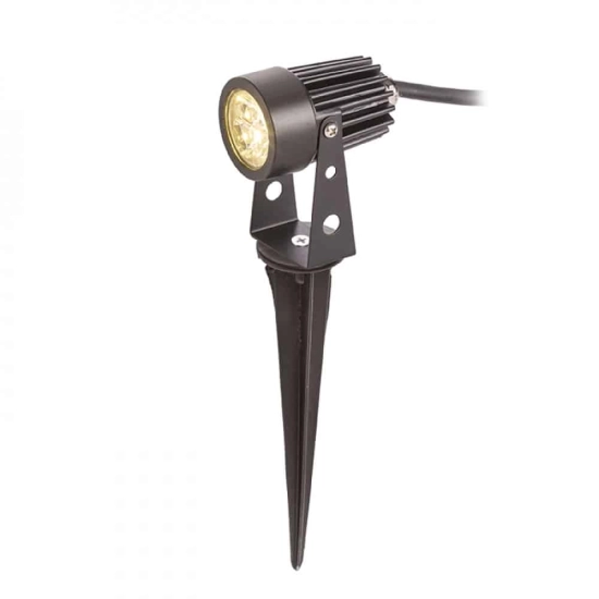 kinkiecik.pl GUN na klinie czarna 230V LED 3x1W 30° IP65 3000K R10530 Rendl light studio