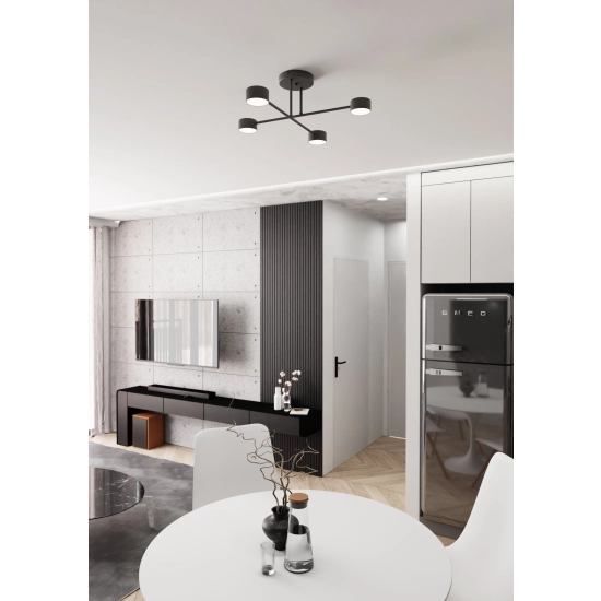 Lampa sufitowa HALO 4 BLACK 1355/4 EMIBIG Lighting