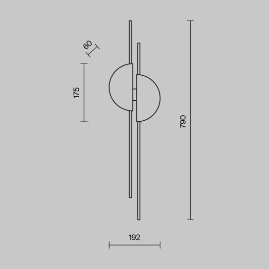 Lampa ścienna (kinkiet) Skyline MOD179WL-L22BS4K Maytoni - zdjęcie dodatkowe 9