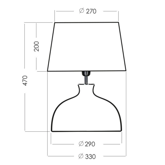 HAGA ANTHRACITE lampa stołowa L212171249 4Concepts L212171249 - zdjęcie 2