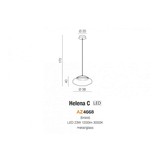 Lampa wisząca Helena C AZ4668 AZZARDO