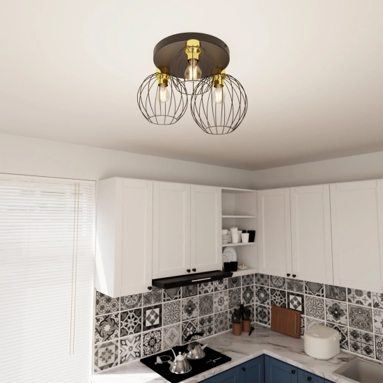 Lampa sufitowa NEST 3PREM BL GOLD 1370/3PREM EMIBIG Lighting