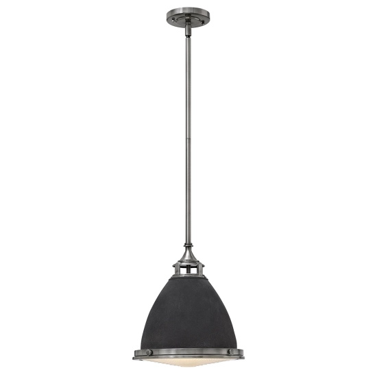 kinkiecik.pl Lampa wisząca Amelia – 1 źródło światła – Stary cynk HK-AMELIA-P-M-DZ Elstead Lighting