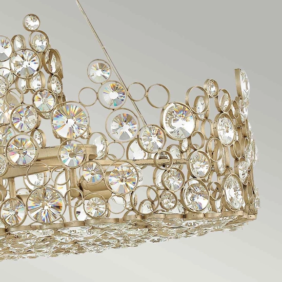 Podłużny żyrandol Anya – 10 źródeł światła HK-ANYA-ISLE Elstead Lighting