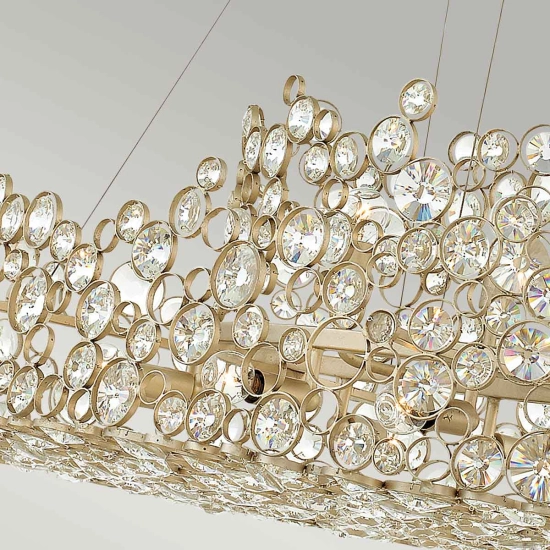 Podłużny żyrandol Anya – 10 źródeł światła HK-ANYA-ISLE Elstead Lighting