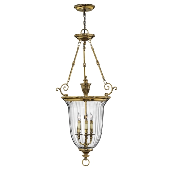 Duża lampa wisząca Cambridge – 3 źródła świtała HK-CAMBRIDGE-P-L Elstead Lighting