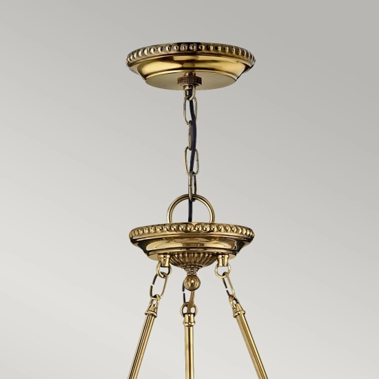 Duża lampa wisząca Cambridge – 3 źródła świtała HK-CAMBRIDGE-P-L Elstead Lighting