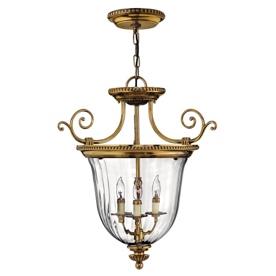 Mała lampa wisząca Cambridge – 3 źródła światła HK-CAMBRIDGE-P-S Elstead Lighting