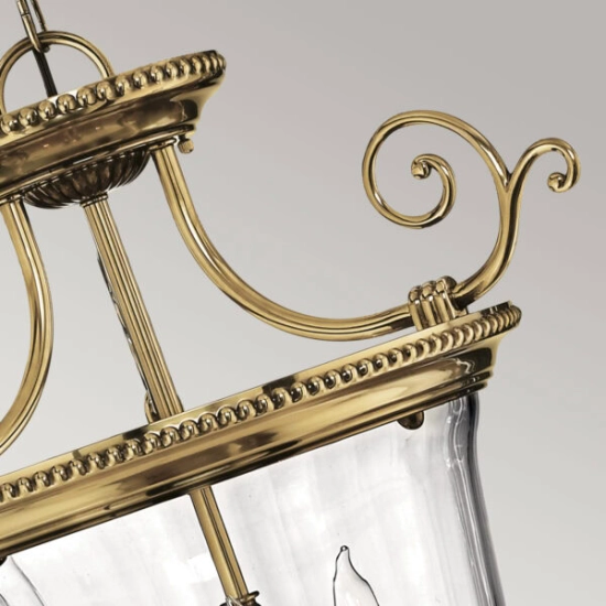 Mała lampa wisząca Cambridge – 3 źródła światła HK-CAMBRIDGE-P-S Elstead Lighting