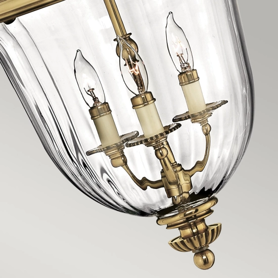 Mała lampa wisząca Cambridge – 3 źródła światła HK-CAMBRIDGE-P-S Elstead Lighting