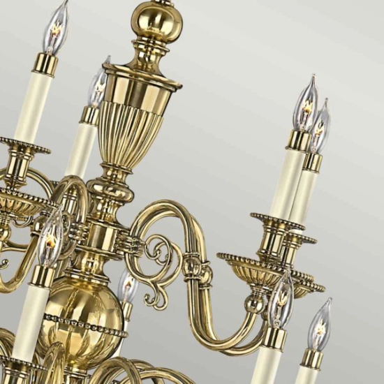 Żyrandol Cambridge – 15 źródeł światła HK-CAMBRIDGE15 Elstead Lighting