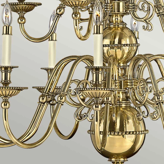 Żyrandol Cambridge – 15 źródeł światła HK-CAMBRIDGE15 Elstead Lighting