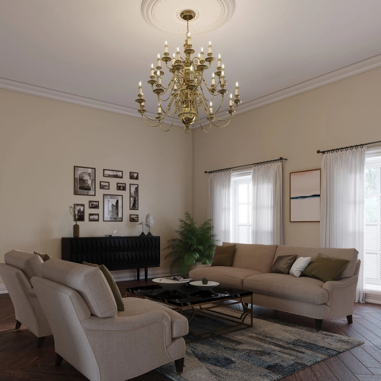 Żyrandol Cambridge – 25 źródeł światła HK-CAMBRIDGE25 Elstead Lighting