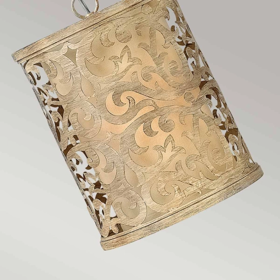 Mała lampa wisząca Carabel – 1 źródło światła HK-CARABEL-P-A Elstead Lighting