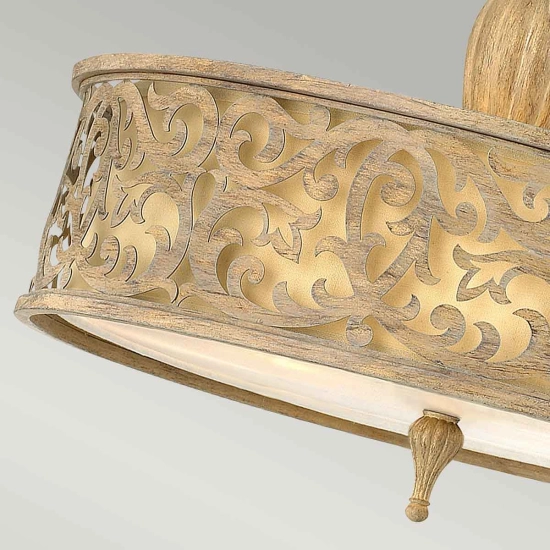 Duży półplafon Carabel – 3 źródła światła HK-CARABEL-SF-L Elstead Lighting