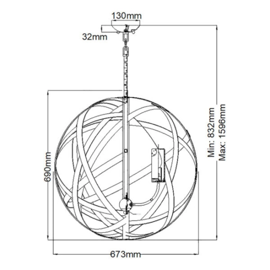 Żyrandol Carson – 5 źródeł światła HK-CARSON-5P Elstead Lighting