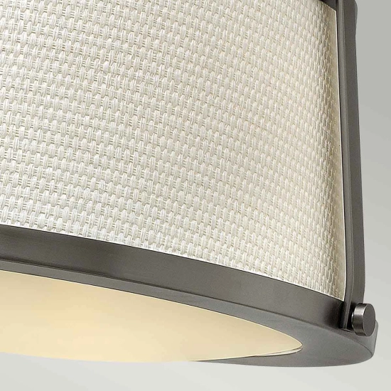 Półplafon Charlotte – 3 źródła światła – Antyczny nikiel HK-CHARLOTTE-SF-AN Elstead Lighting
