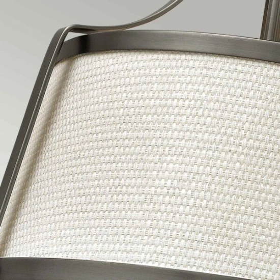 Półplafon Charlotte – 3 źródła światła – Antyczny nikiel HK-CHARLOTTE-SF-AN Elstead Lighting