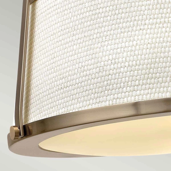 Półplafon Charlotte – 3 źródła światła – Szczotkowany karmel HK-CHARLOTTE-SF-BC Elstead Lighting