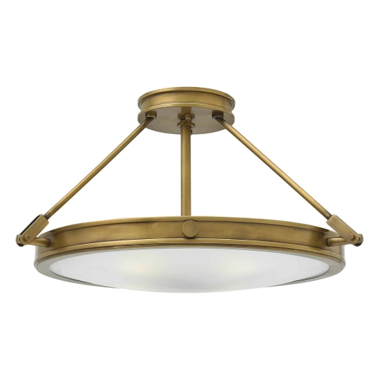 kinkiecik.pl Duży półplafon Collier – 4 źródła światła HK-COLLIER-SF-M Elstead Lighting