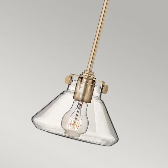 Lampa wisząca Congress – 1 źródło światła – Szczotkowany karmel HK-CONGRESS-P-A-BC Elstead Lighting