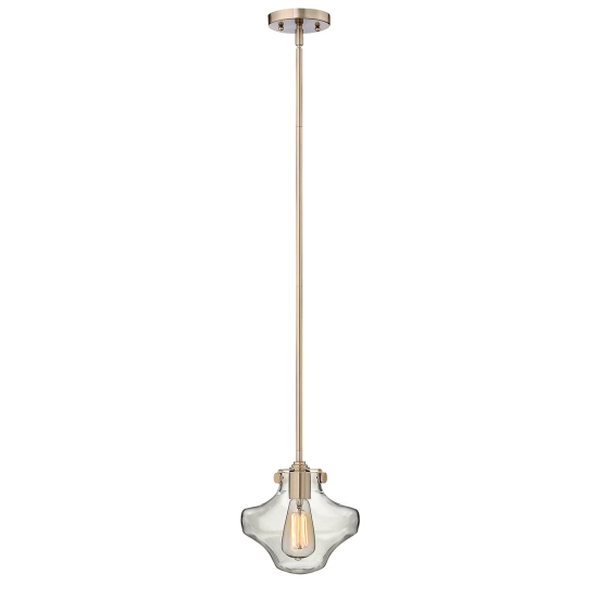 kinkiecik.pl Lampa wisząca Congress – 1 źródło światła – Szczotkowany karmel HK-CONGRESS-P-B-BC Elstead Lighting