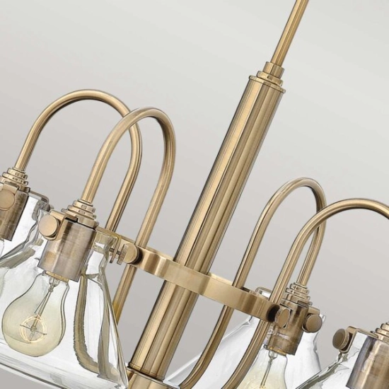 Żyrandol Congress – 4 źródła światła – Szczotkowany karmel HK-CONGRESS4-A-BC Elstead Lighting