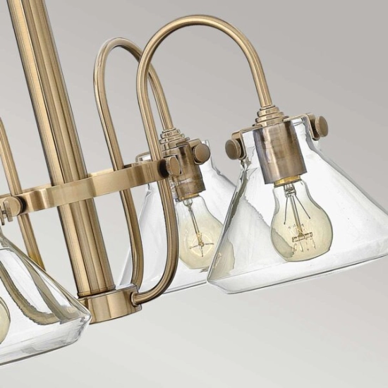 Żyrandol Congress – 4 źródła światła – Szczotkowany karmel HK-CONGRESS4-A-BC Elstead Lighting