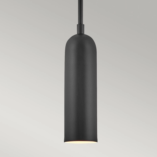 Mała lampa wisząca LED Dax – Czarna HK-DAX-MP-BK Elstead Lighting