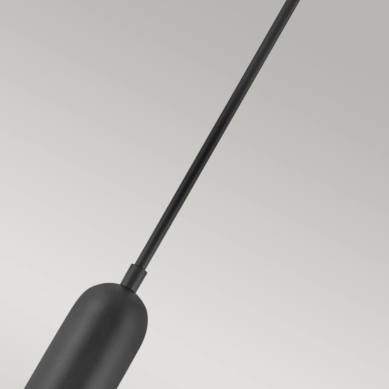 Mała lampa wisząca LED Dax – Czarna HK-DAX-MP-BK Elstead Lighting