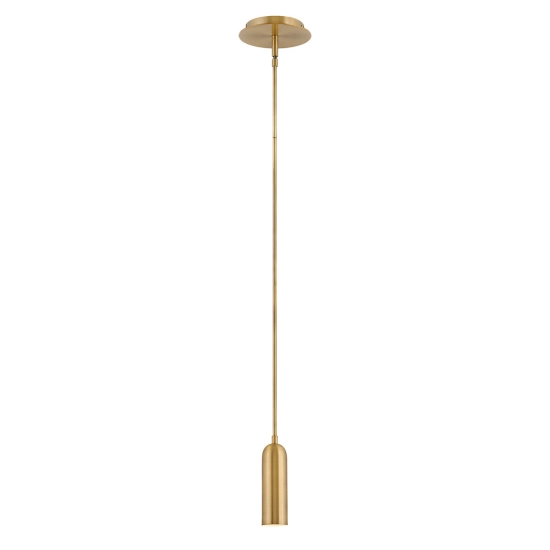 Mała lampa wisząca LED Dax – Stary mosiądz HK-DAX-MP-HB Elstead Lighting