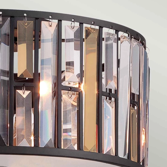 Plafon Gemma – 3 źródła światła – Vintage brąz HK-GEMMA-F-VBZ Elstead Lighting